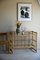 Bamboo Side Table with Glass Shelf 2