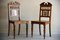 Victorian Oak Hall Chairs, Set of 2 1