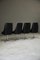 Amerikanische Drehbare Esszimmerstühle aus Schwarzem Vinyl, 4er Set 10