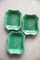 Green Majolica Foxglove Dishes from Wedgwood, Set of 3 1