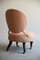 Victorian Pink Upholstered Bedroom Chair 9