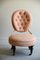 Victorian Pink Upholstered Bedroom Chair 3