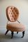 Chaise de Chambre Victorienne en Tissu d'Ameublement Rose 2