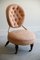 Chaise de Chambre Victorienne en Tissu d'Ameublement Rose 6