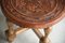 Vintage Mexican Leather Stool 2