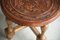 Vintage Mexican Leather Stool, Image 2