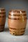Large Antiqe Glazed Salt or Spirit Barrels, Set of 2 11