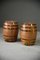 Large Antiqe Glazed Salt or Spirit Barrels, Set of 2 13