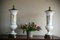 White Glass Table Lamps, Set of 2 8