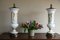 White Glass Table Lamps, Set of 2 4