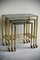 Brass Nesting Tables, Set of 3 12