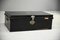 Mid-Century Black Metal and Tin Trunk, Image 1
