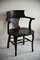 Antique Dark Oak Desk Chair 10