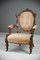 Victorian Walnut Open Armchair, Image 3