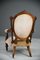 Victorian Walnut Open Armchair 6