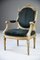 Giltwood & Gesso Armchair in Louis Xvi Style 2