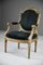 Giltwood & Gesso Armchair in Louis Xvi Style 1