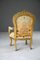 Louis XV Style French Gilt Chair 11