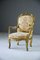 Vergoldeter französischer Louis XV Stil Stuhl 1