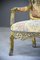 Sofá estilo Luis XV dorado, Imagen 2