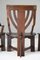 Arts & Crafts Carved Oak Chairs, Set of 6, Image 11