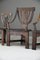 Arts & Crafts Carved Oak Chairs, Set of 6 2
