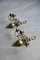 Brass 3-Branch Wall Candle Sconces, Set of 2 2