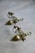 Brass 3-Branch Wall Candle Sconces, Set of 2, Image 2