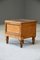 Victorian Birds Eye Maple Step Commode 1