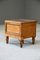 Victorian Birds Eye Maple Step Commode, Image 1