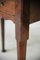 Mesa abatible antigua de madera con patas, Imagen 2