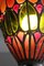 Antike Jugendstil Buntglas Wandlampe 5