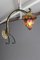 Antique Art Nouveau Style Stained Glass Wall Light 11