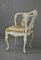 Chaises d'Angle Style Rococo Blanches et Dorées, Set de 2 6
