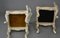 Chaises d'Angle Style Rococo Blanches et Dorées, Set de 2 2