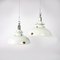 Industrial White Enamel Pendant with Perforated Neck from Thorlux, 1950s 9