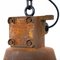 Lámpara colgante industrial a prueba de explosiones oxidada de Holophane, años 50, Imagen 11