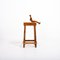 Vintage Reclaimed Timber School Laboratory Low Stool, Image 4