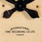 Orologio da fabbrica in metallo verniciato di ITR, anni '20, Immagine 3