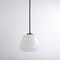Large Reclaimed Trapezoid Opaline Pendant Light from Falks 2