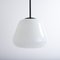 Large Reclaimed Trapezoid Opaline Pendant Light from Falks 1