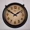 Horloge de Gare Industrielle Double Face en Métal de Smiths, 1930s 2