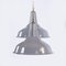 Große Industrielle Lampe aus Grauer Emaille von Benjamin Electric 5