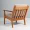 Oak and Hallingdal Armchair attributed to Hans J. Wegner for Getama, 1970s 7