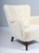 Sheepskin Armchair attributed to Peter Hvidt for Fritz Hansen, 1940s 4