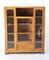 Art Deco French Walnut Vitrine Bookcase, 1930s 2