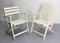 Wood Garden and Patio Chairs attributed to Dejou, 1960s, Set of 4 4