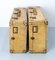 French Parchment Suit Case Trunks, 1930s, Set of 2 5