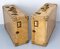 French Parchment Suit Case Trunks, 1930s, Set of 2 11