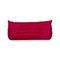 Red Fabric Togo Three-Seater Sofa by Michel Ducaroy for Ligne Roset 8